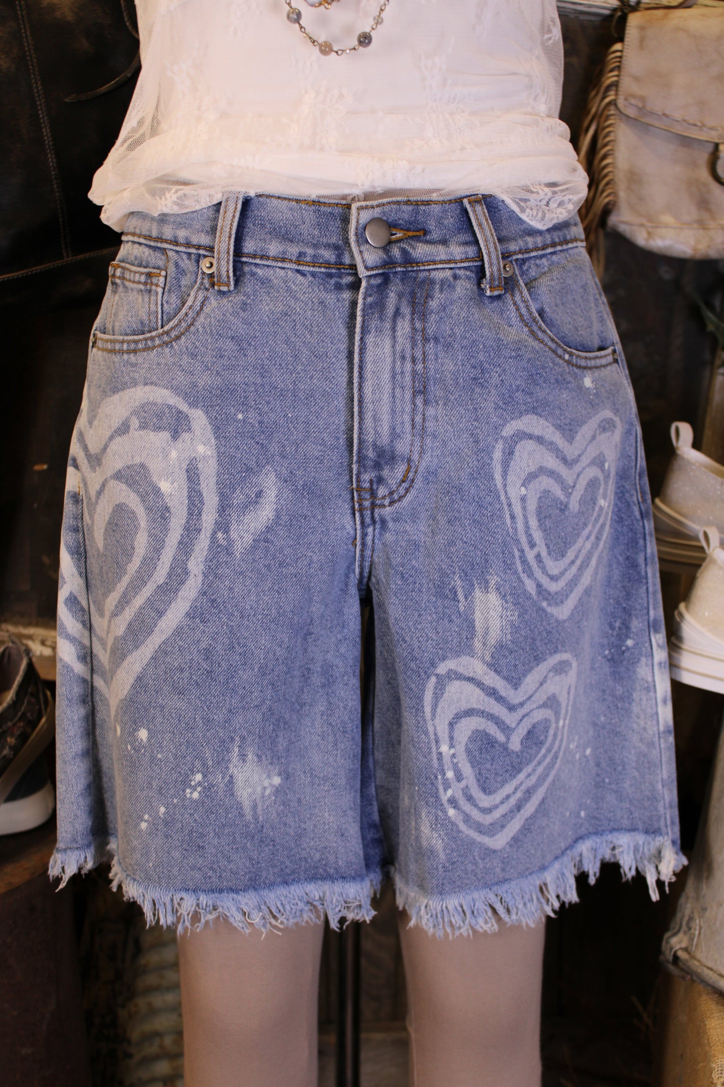 Love Note Denim Shorts