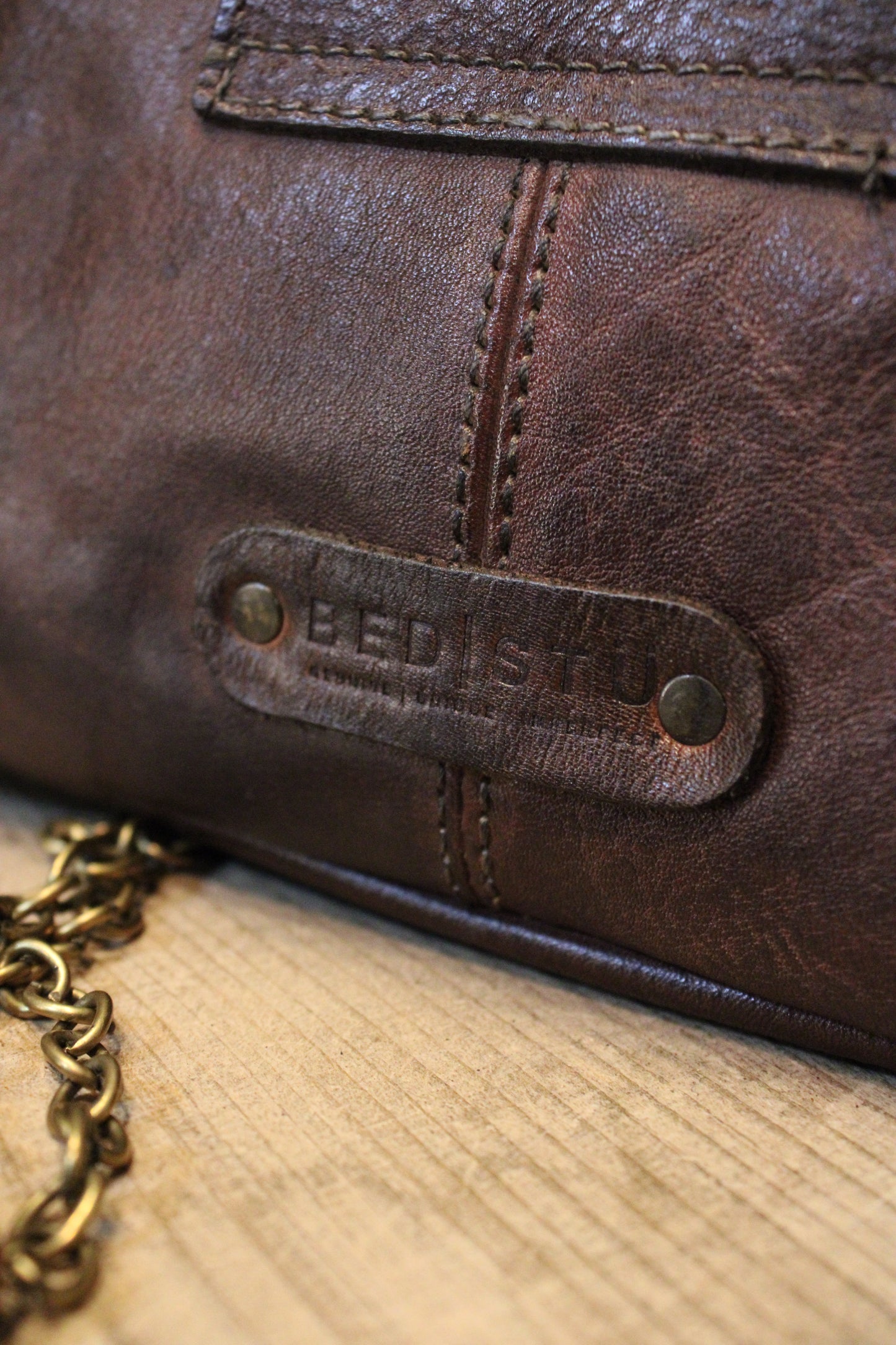 Bed|Stu Ziggy Teak Rustic Handbag