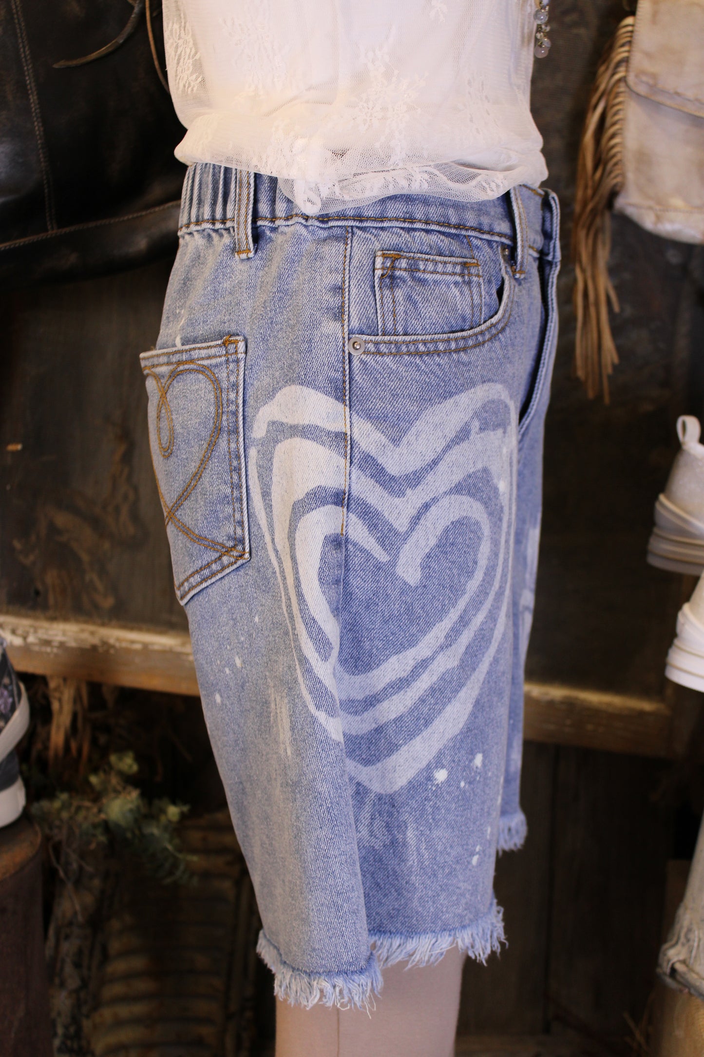 Love Note Denim Shorts