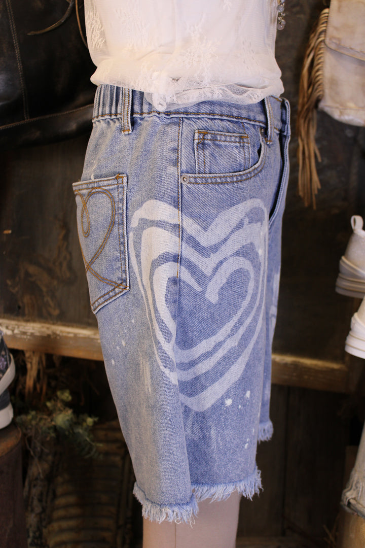 Love Note Denim Shorts