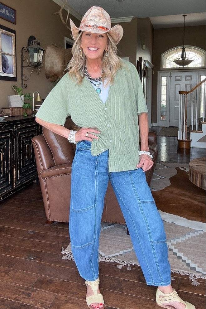 Cloverfield Button Down Blouse
