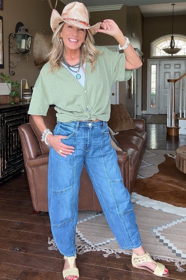 Cloverfield Button Down Blouse