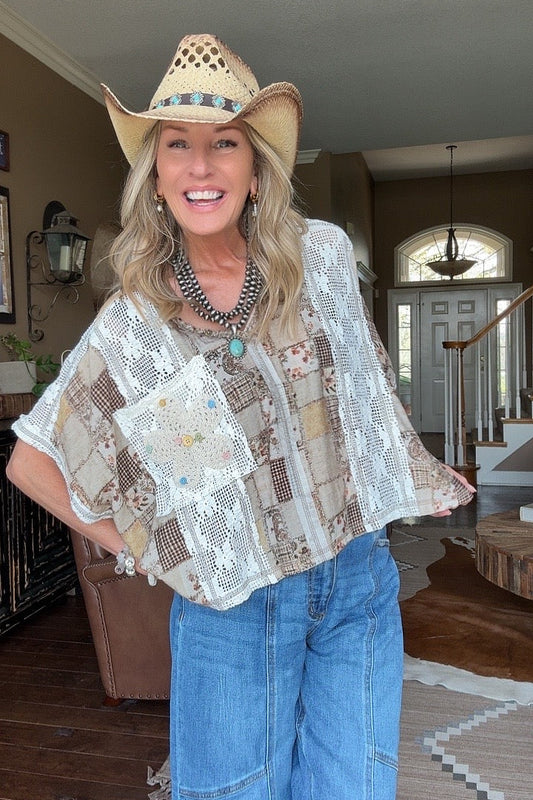 Prairie Dreams Patchwork Top