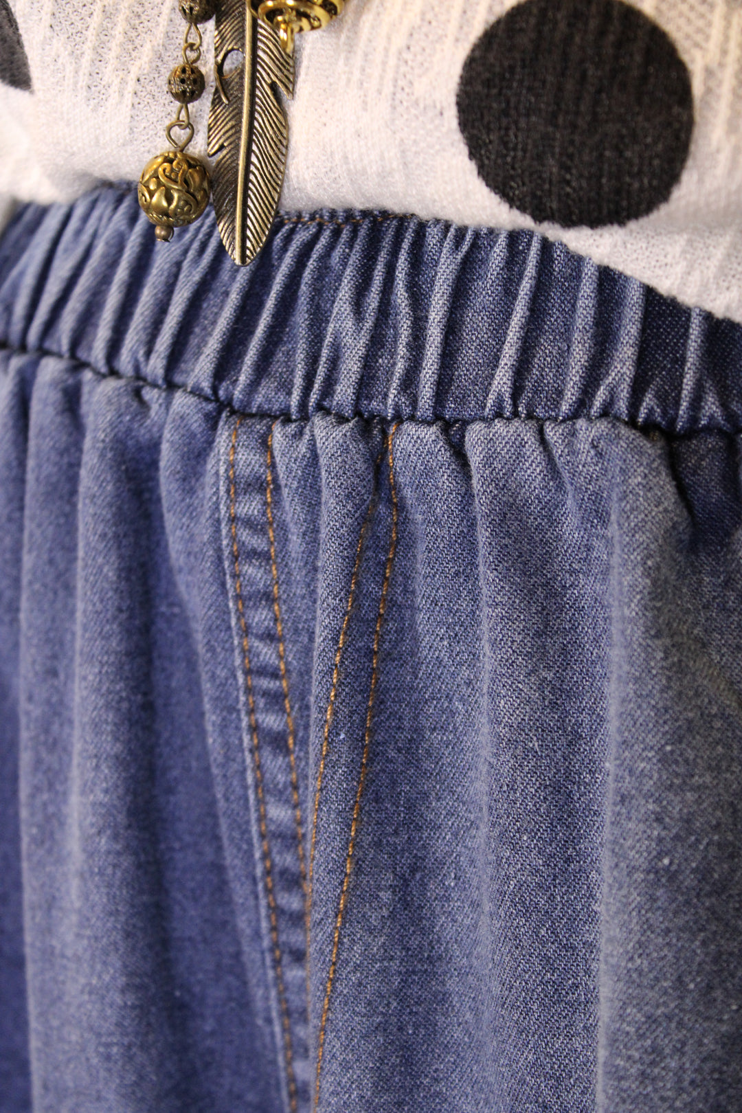 Social Butterfly Wide Leg Denim Pants