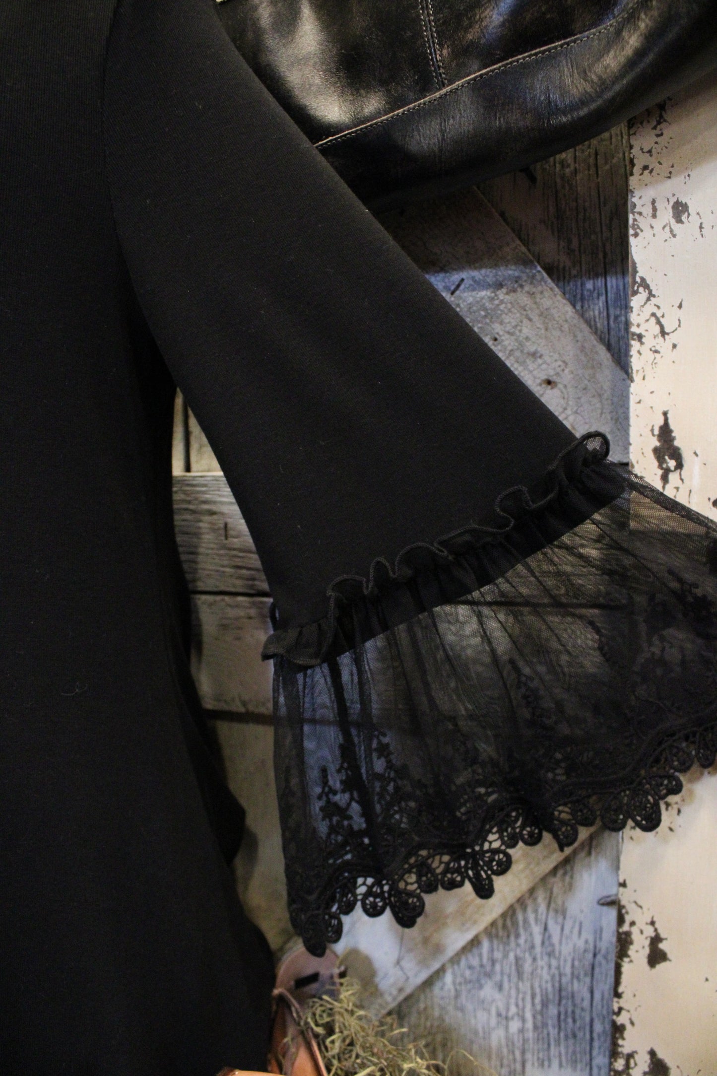 Broom Tail Black Blouse