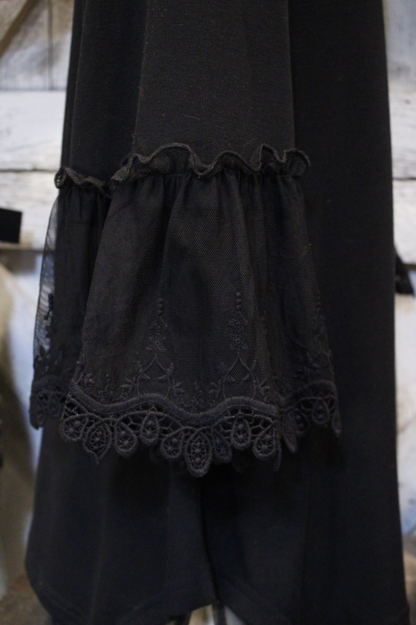 Broom Tail Black Blouse