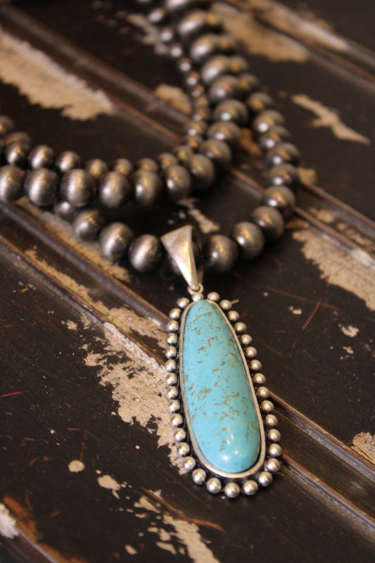 Aqua Anchor Necklace