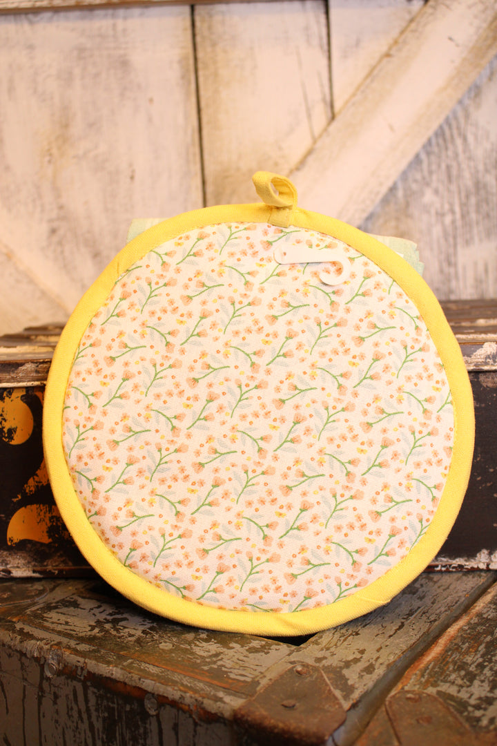 Spring Bunny Potholder &amp; Kitchen Towel Set