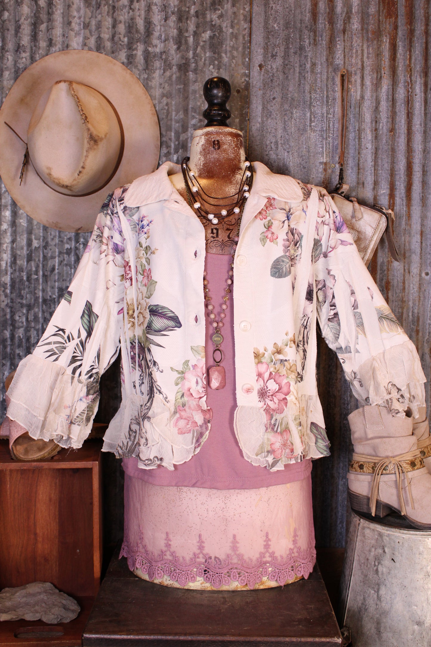 Petals and Poetry Watercolor Flower Jacket