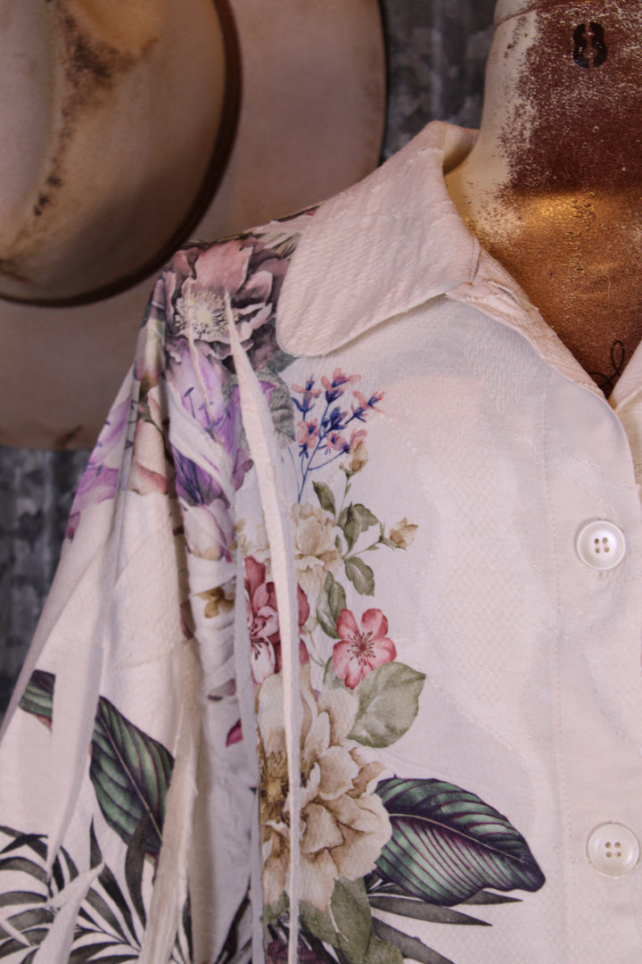 Petals and Poetry Watercolor Flower Jacket