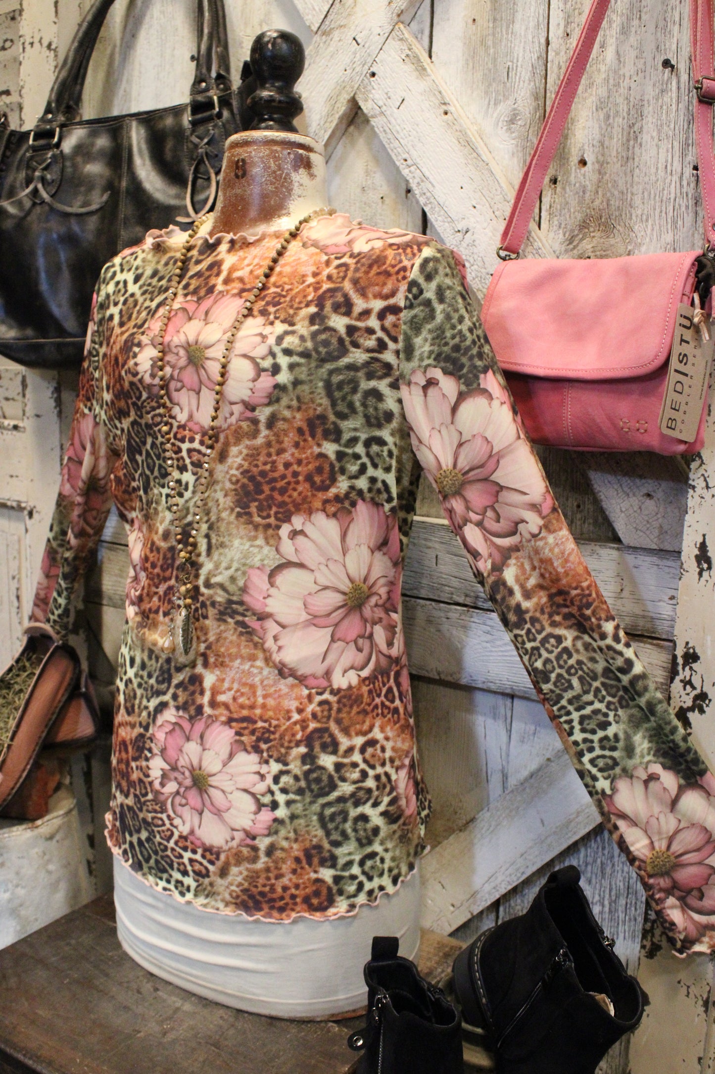 Fierce Floral Mesh Top