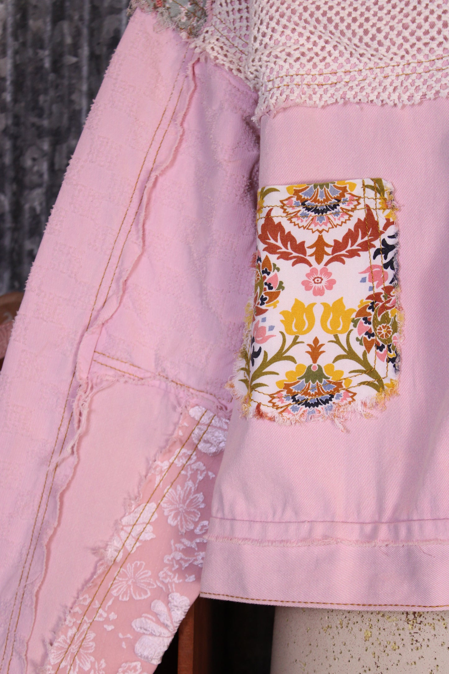 Pastel Prairie Denim Jacket