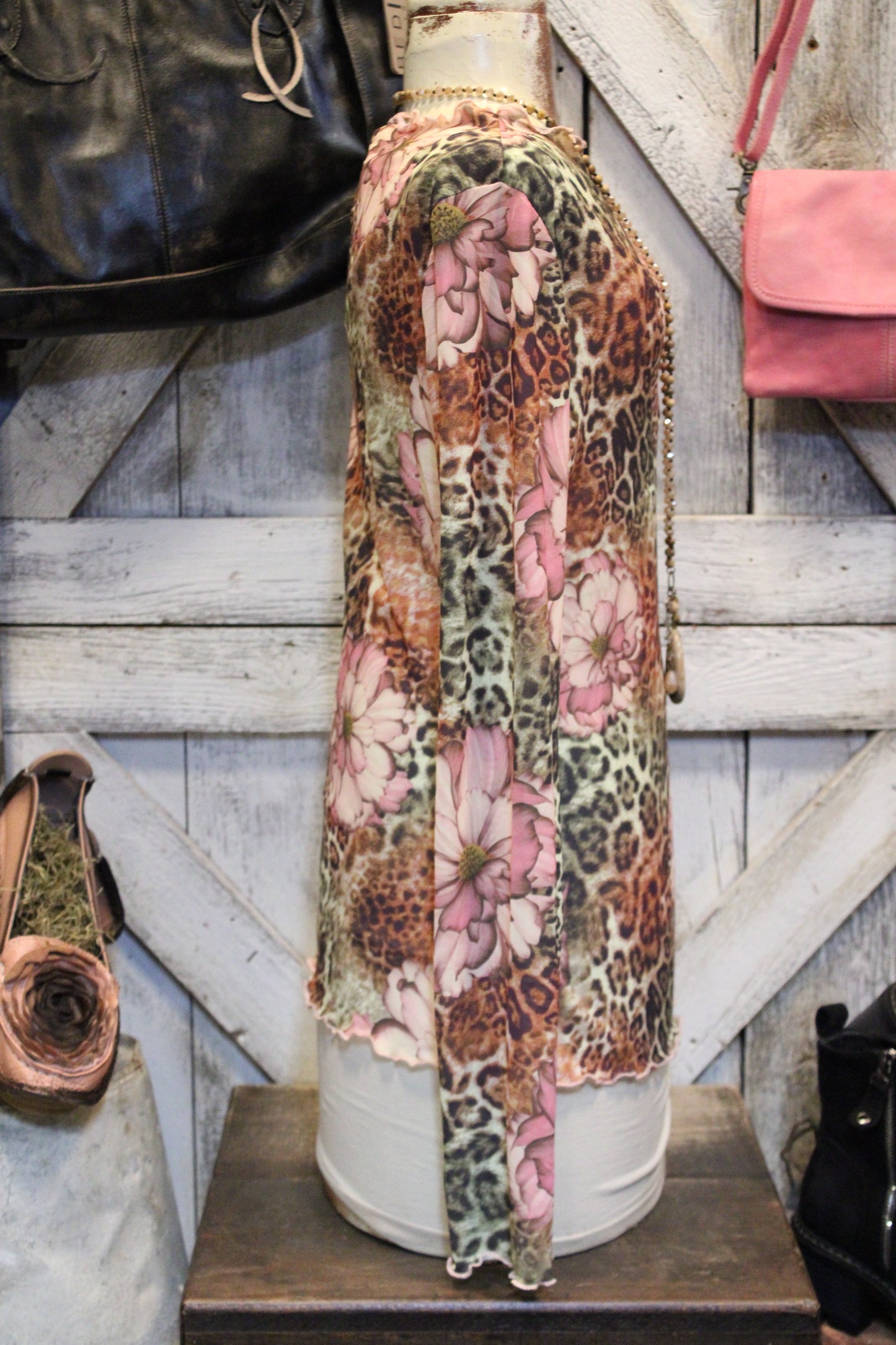 Fierce Floral Mesh Top