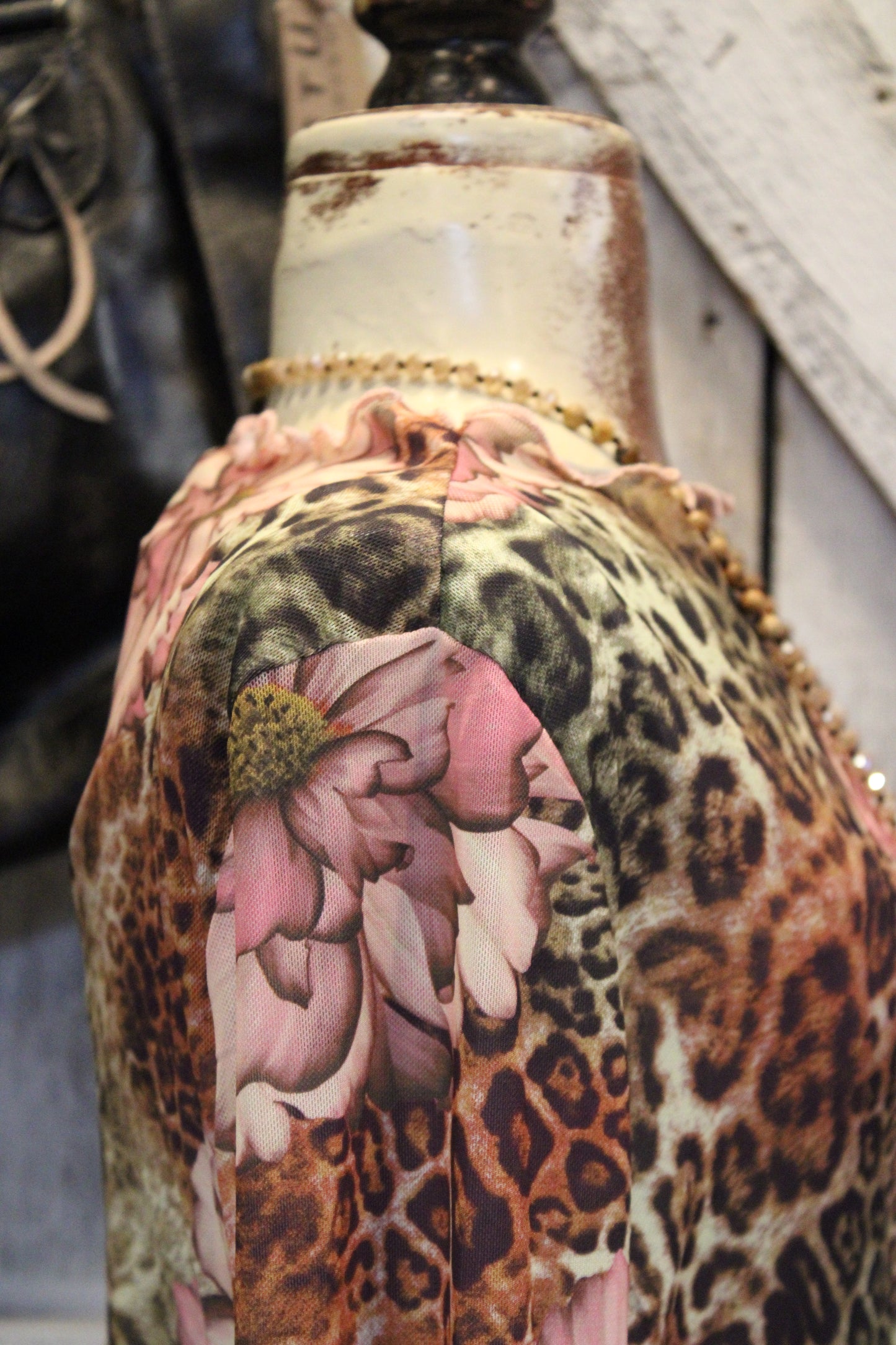 Fierce Floral Mesh Top