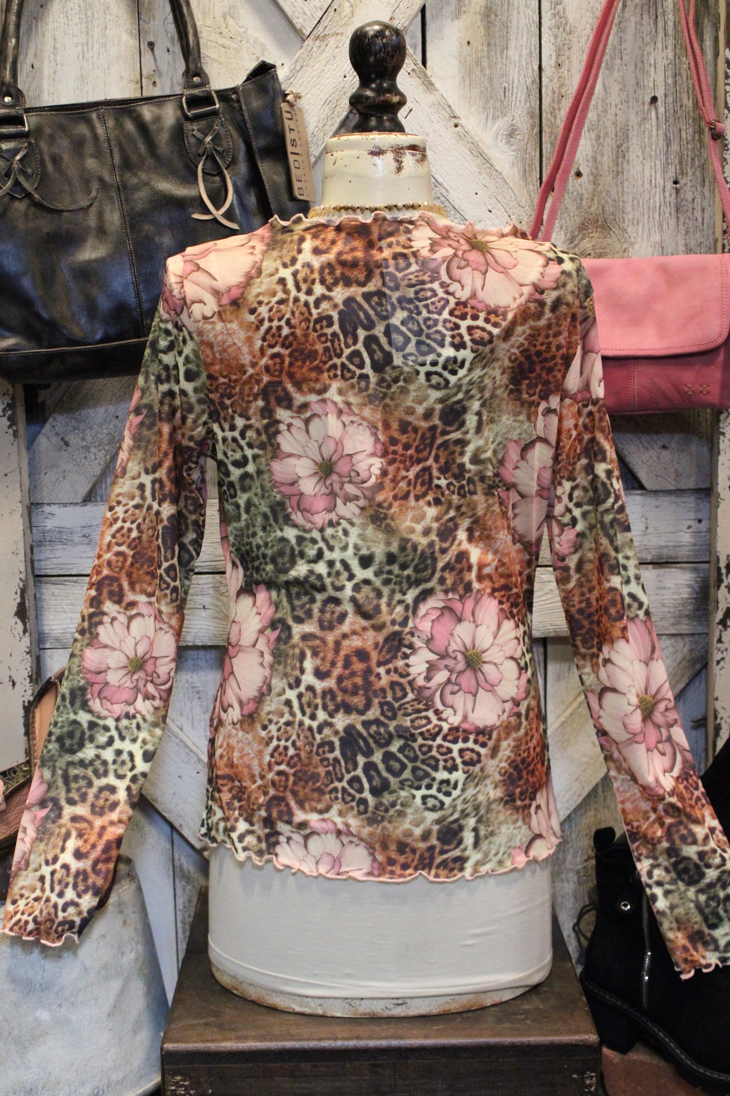 Fierce Floral Mesh Top