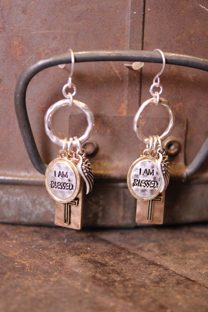 Mixed Metal Mercy Earrings