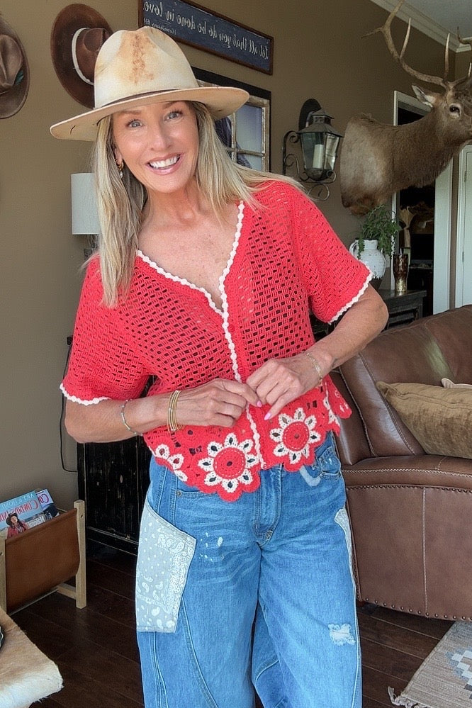 Sante Fe Sunset Crochet Cardigan