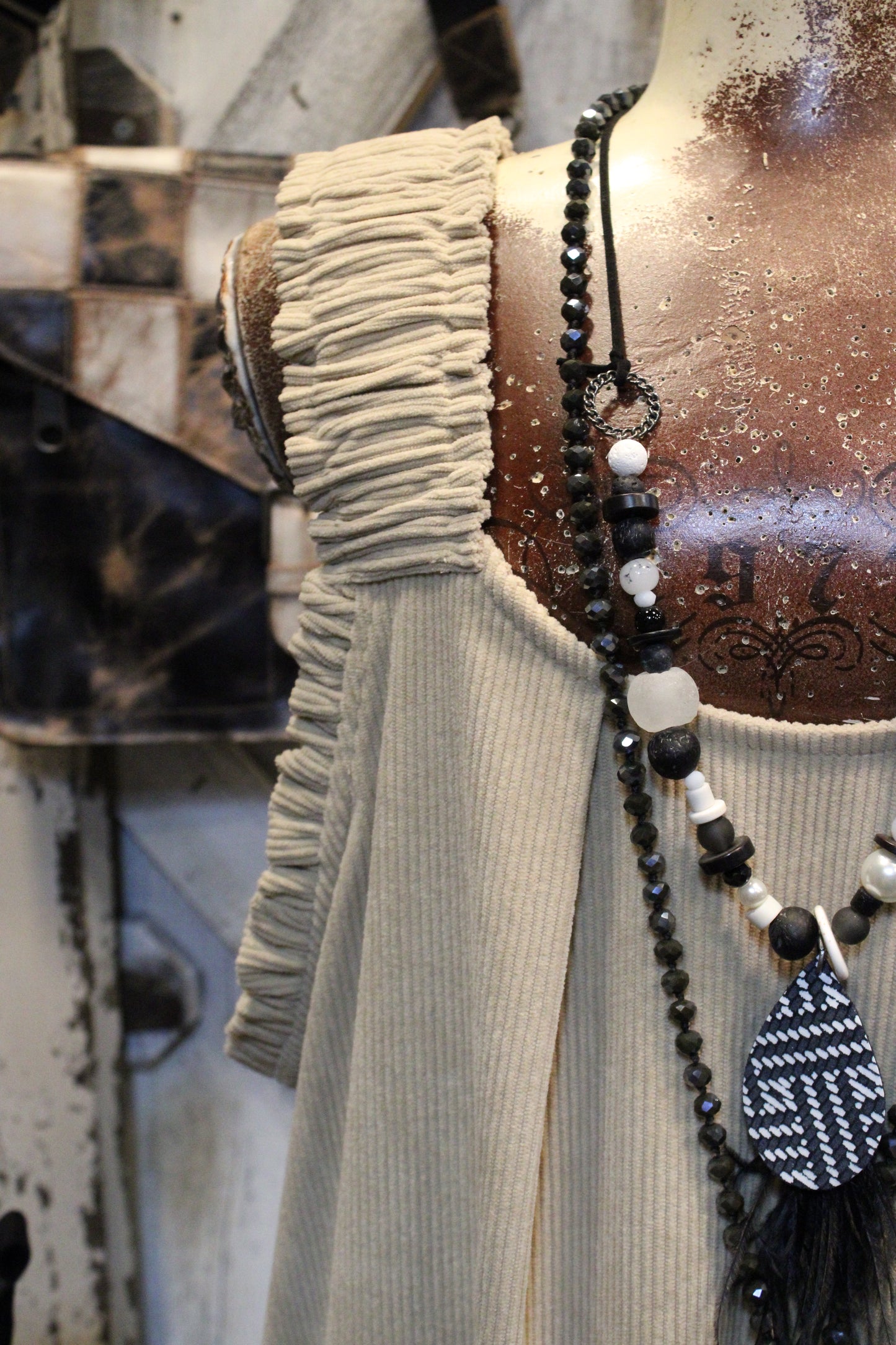 Toffee Trails Corduroy Dress