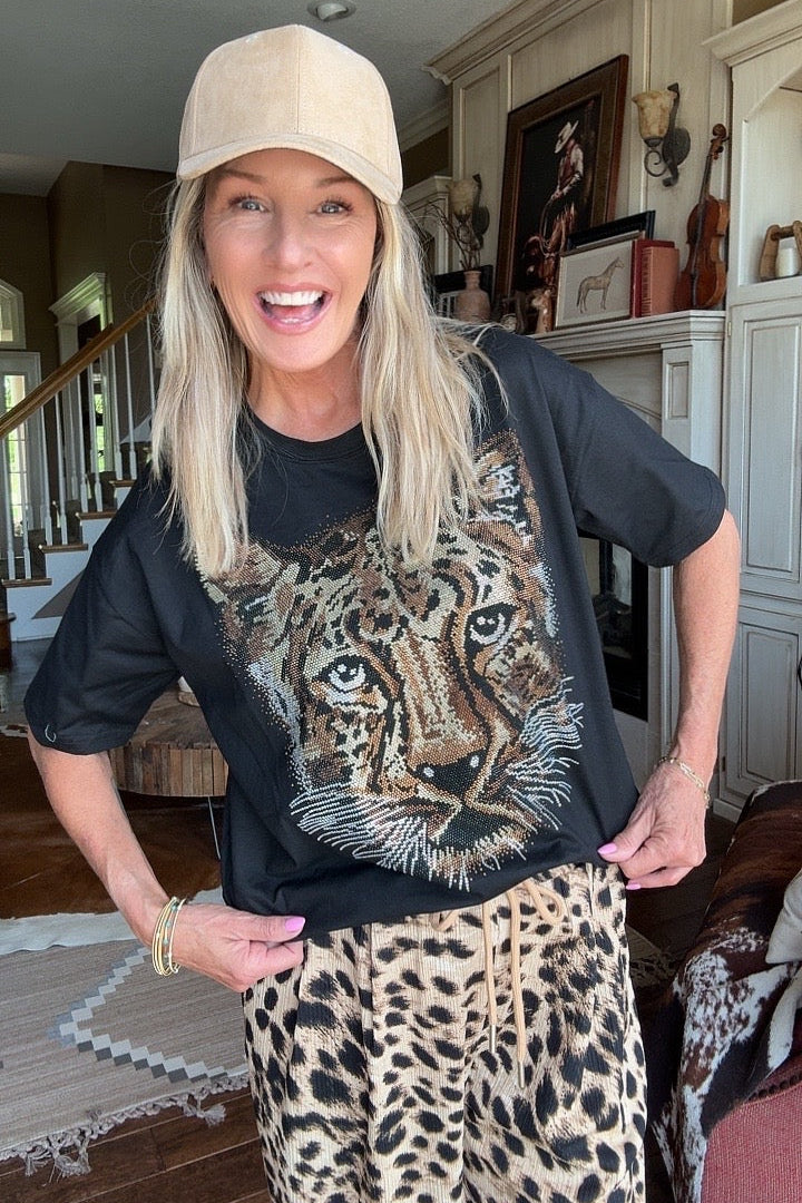 Sparkle And Spots Cheetah Tee