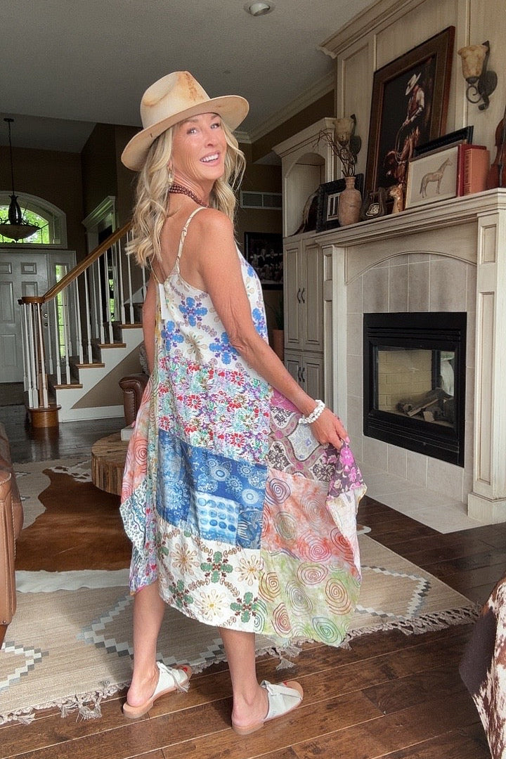 Wanderlust Patchwork Tank Dress