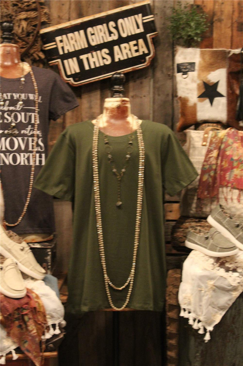 Army Green Basic T-shirt