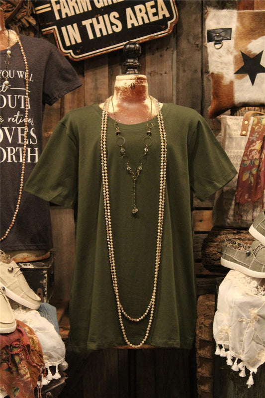 Army Green Basic T-shirt