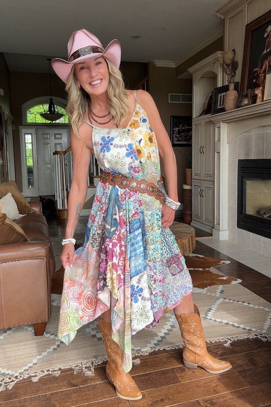 Wanderlust Patchwork Tank Dress