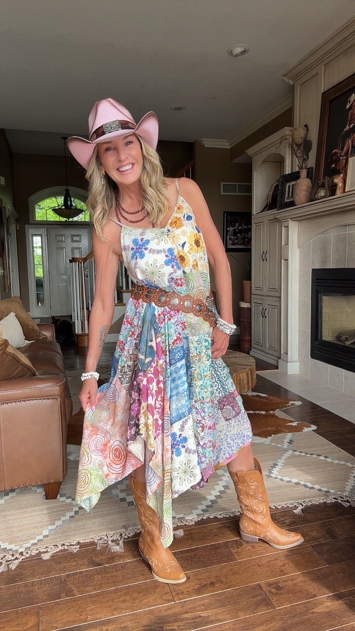 Wanderlust Patchwork Tank Dress