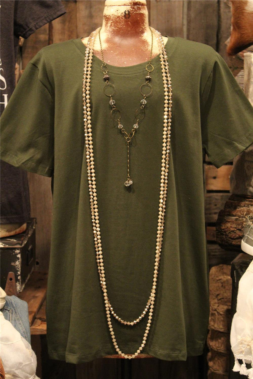 Army Green Basic T-shirt