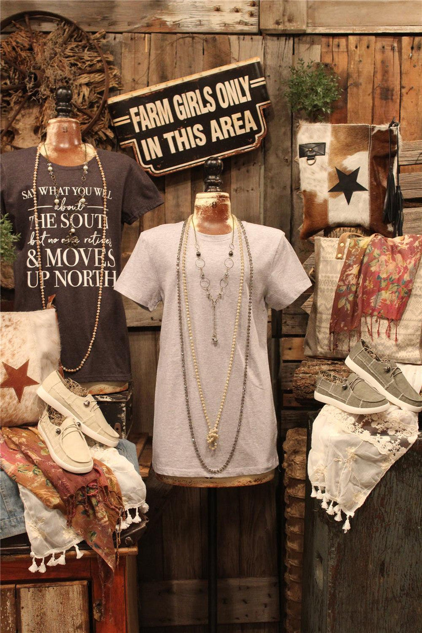 Heather Grey Basic T-shirt