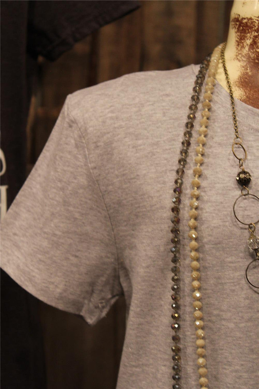 Heather Grey Basic T-shirt