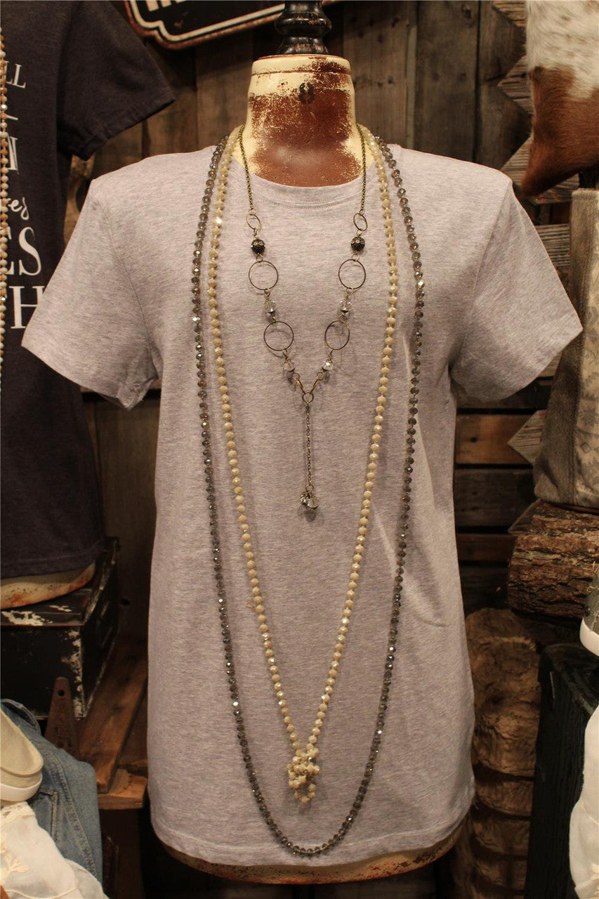 Heather Grey Basic T-shirt