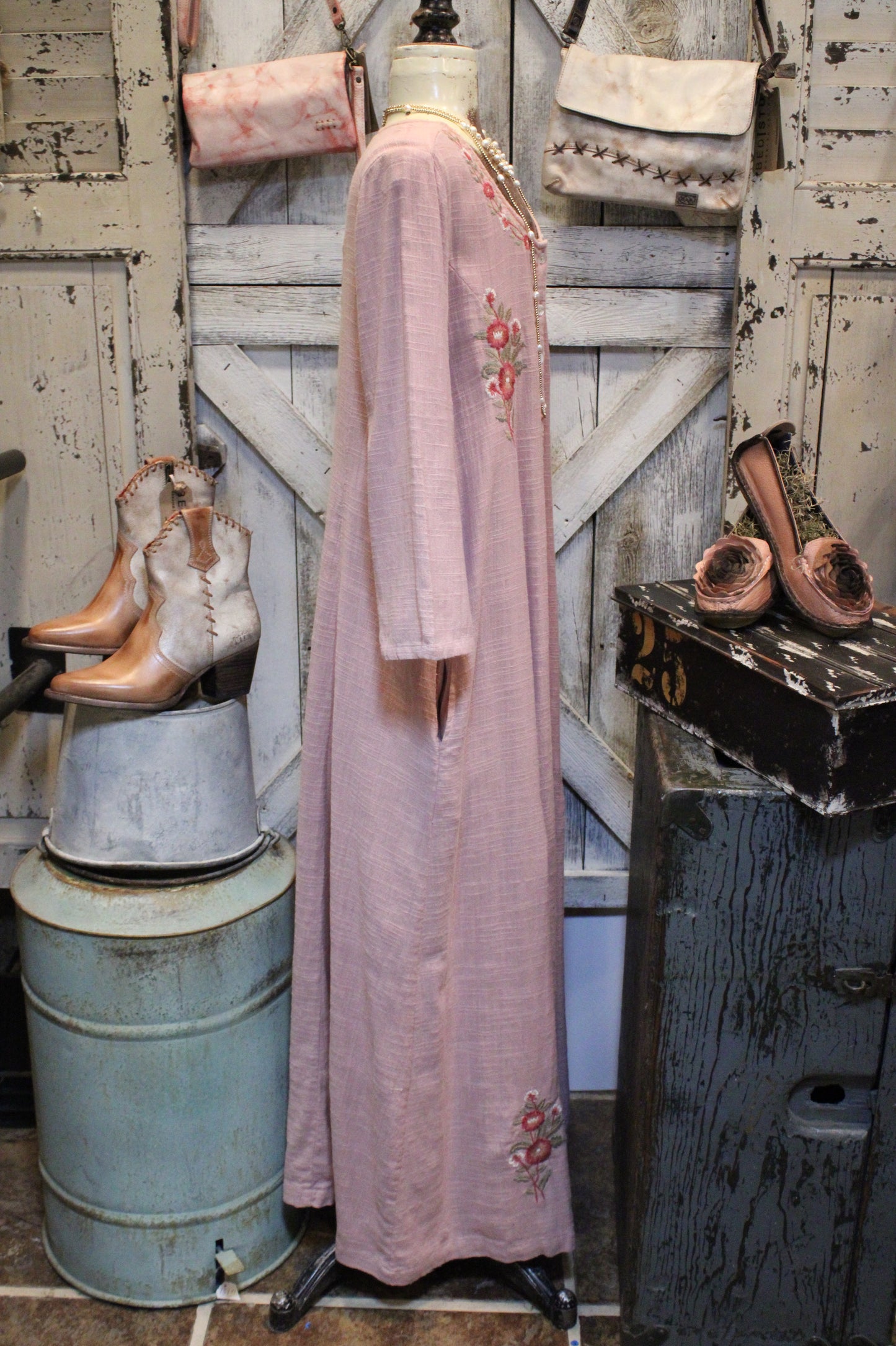 Rosy Ridge Cotton Dress