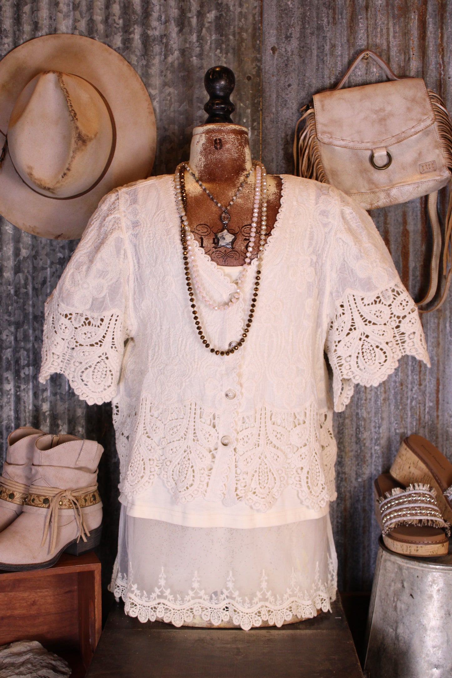 Waverly Cream Cardigan