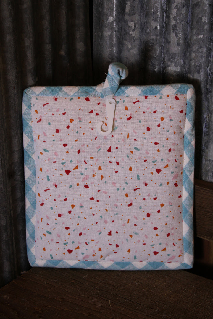 Eat Play Love Potholder &amp; Kitchen Towel Set