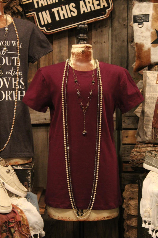 Plum Basic T-shirt