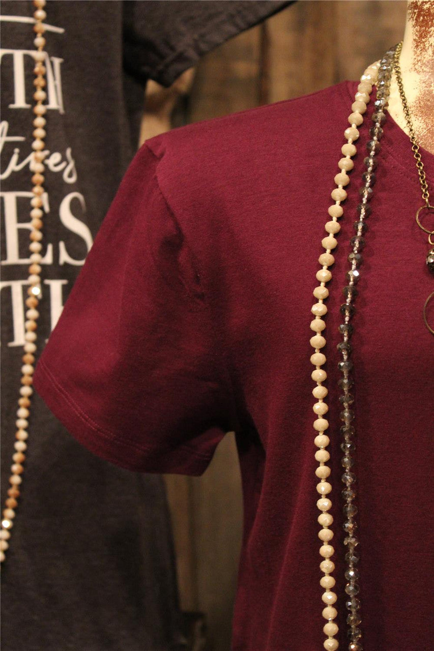 Plum Basic T-shirt