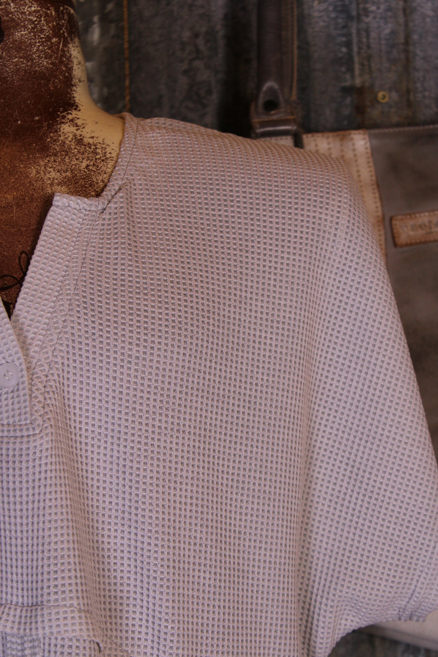 Silver Birch Waffle Knit Top