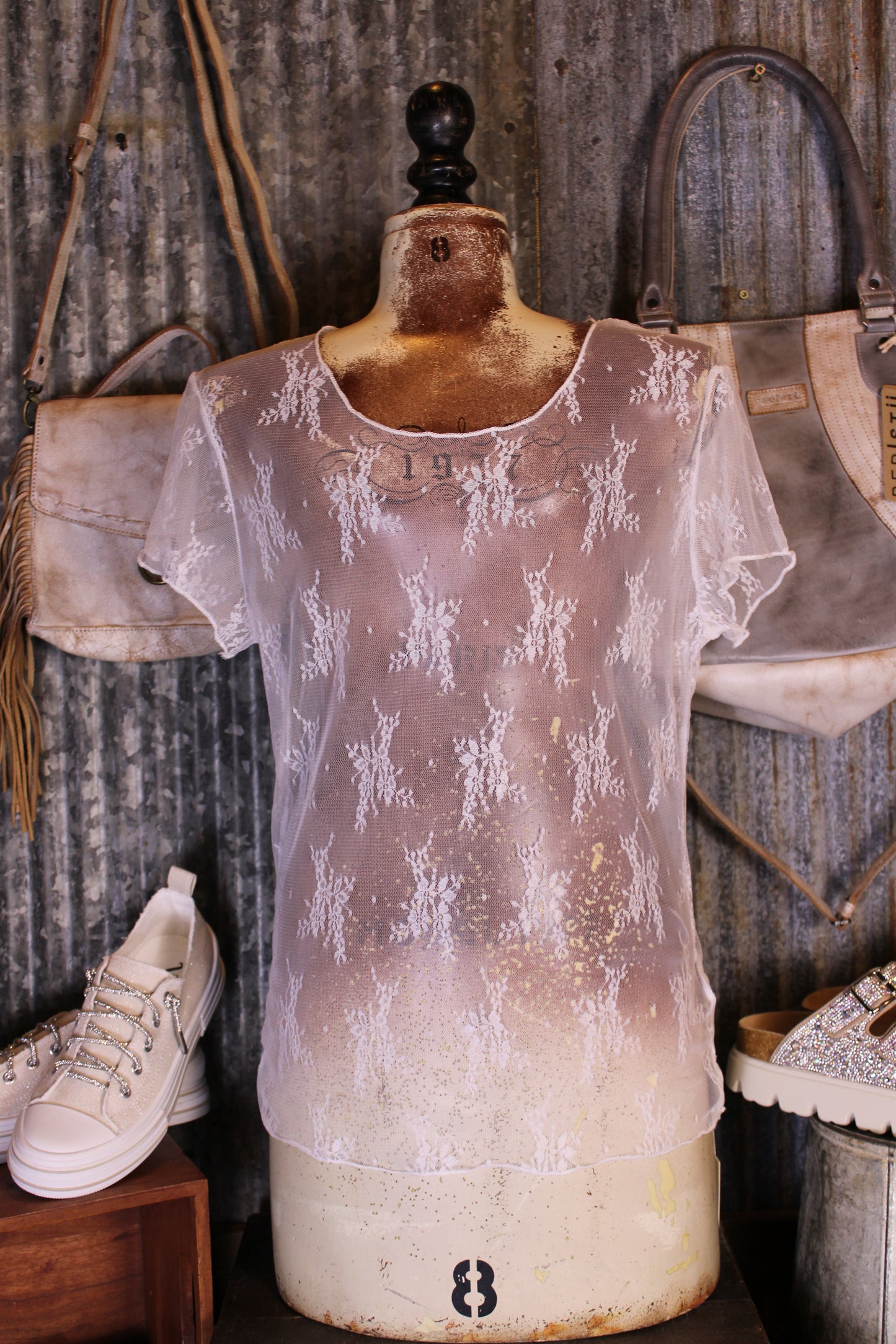 Desert Lily Mesh Top