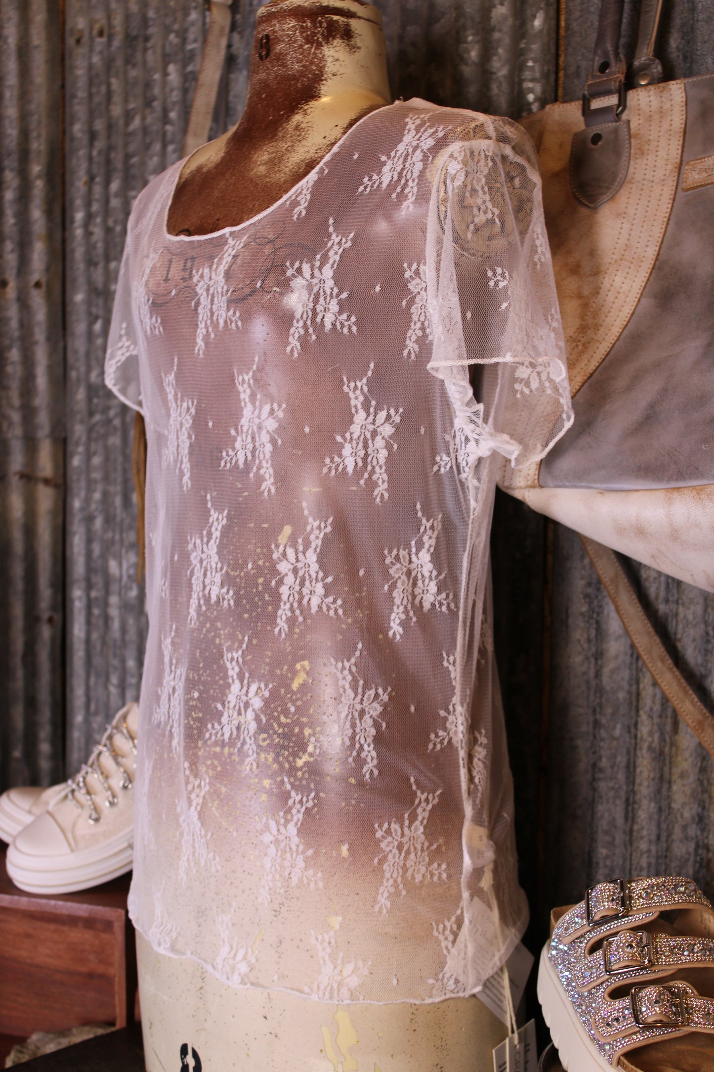 Desert Lily Mesh Top