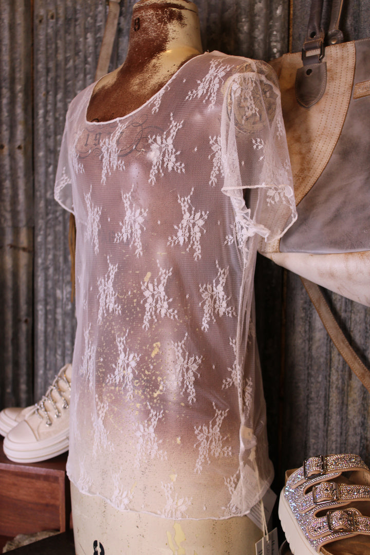Desert Lily Mesh Top