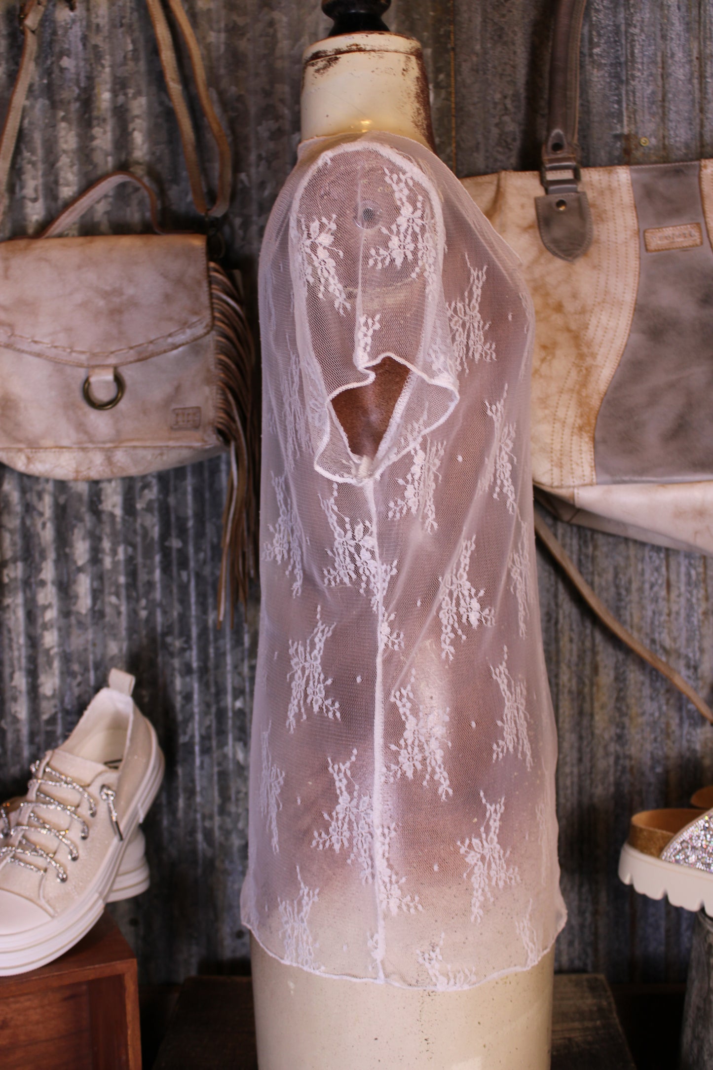 Desert Lily Mesh Top