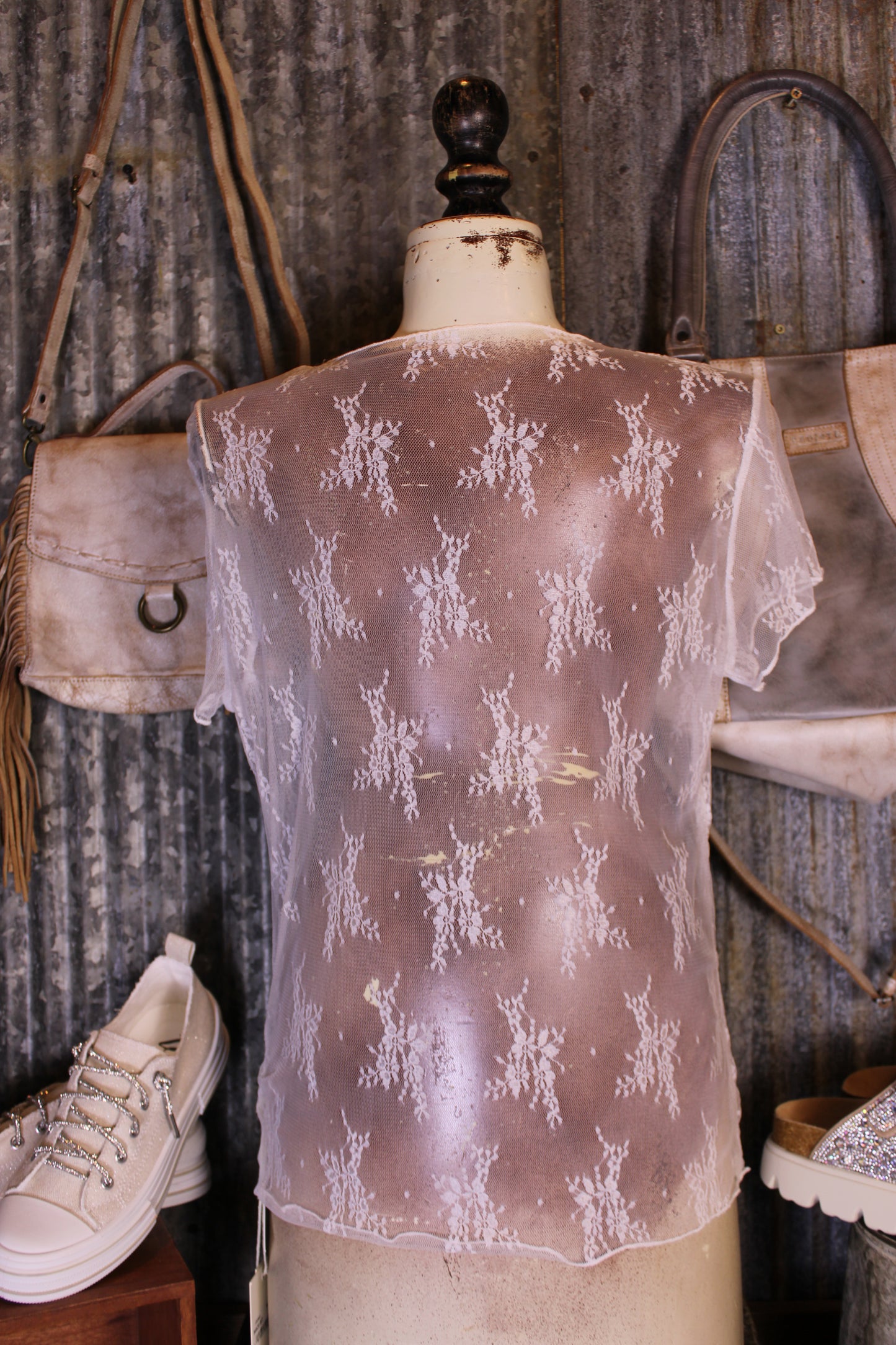 Desert Lily Mesh Top