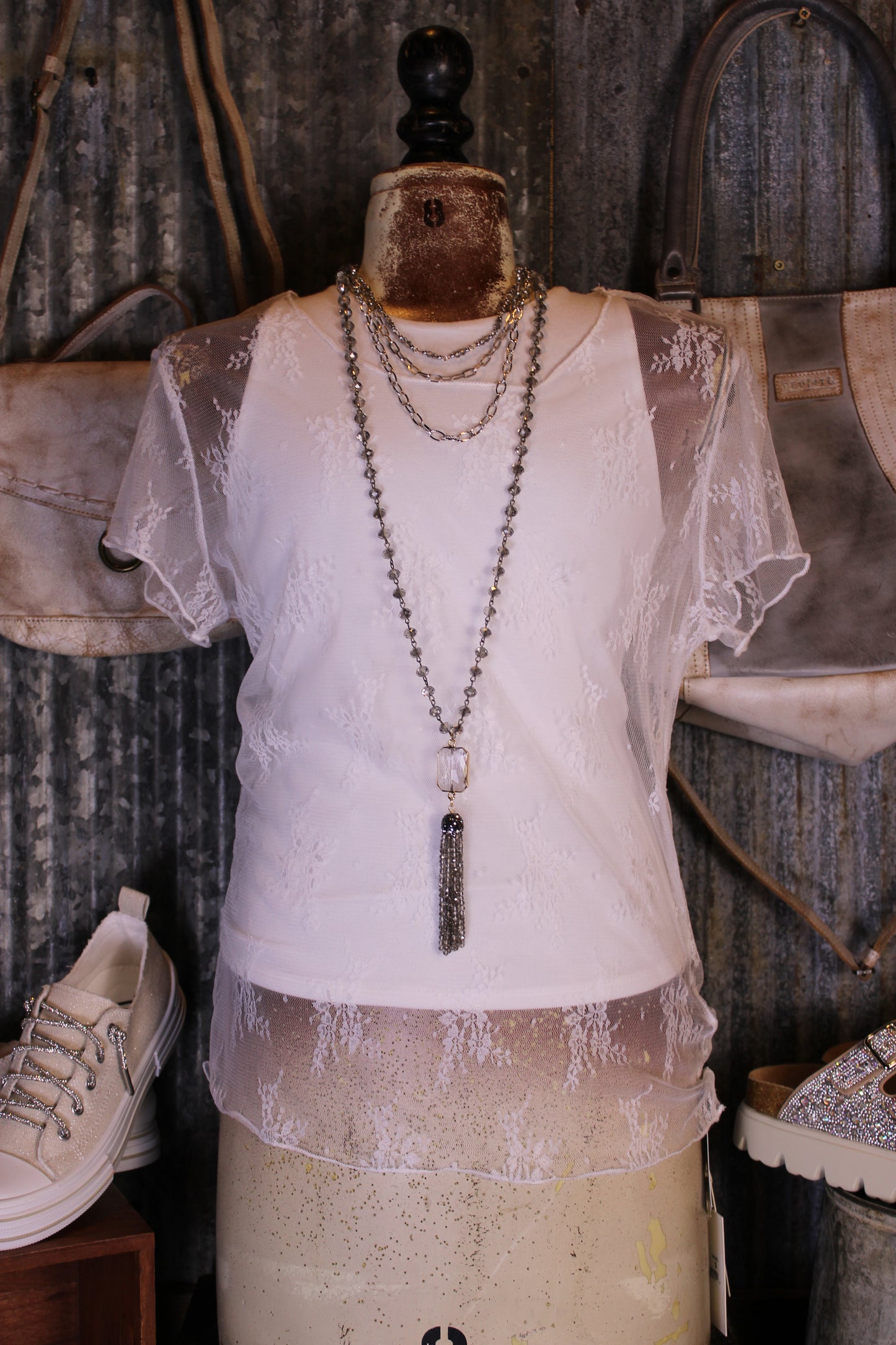 Desert Lily Mesh Top