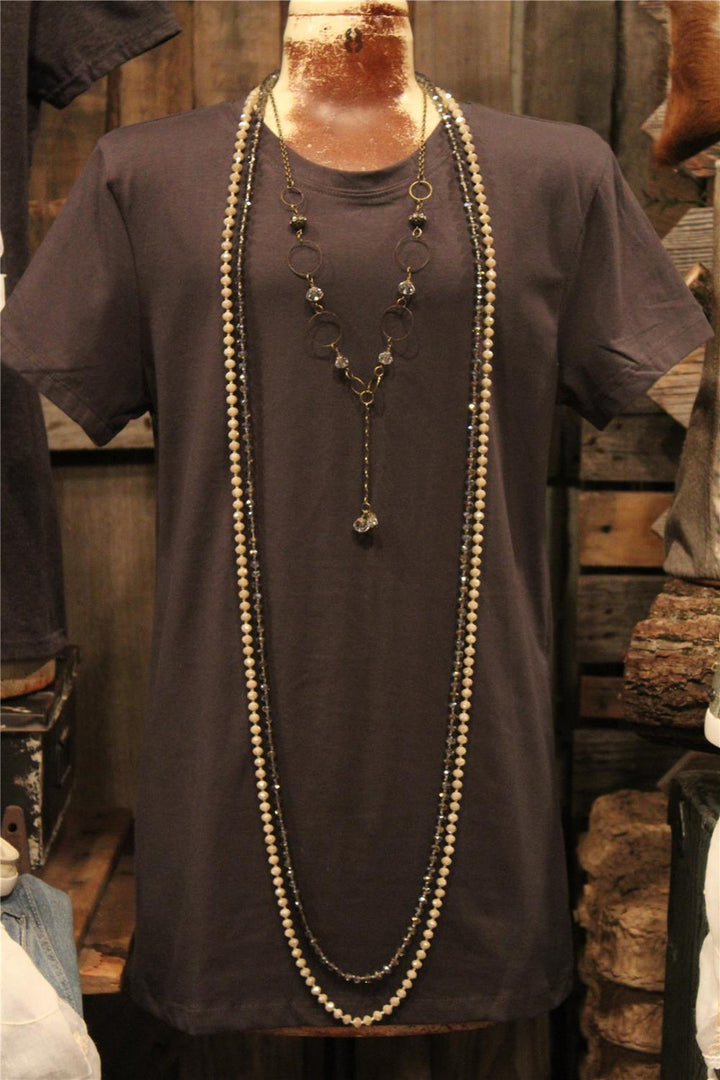 Dark Gray Basic T-shirt
