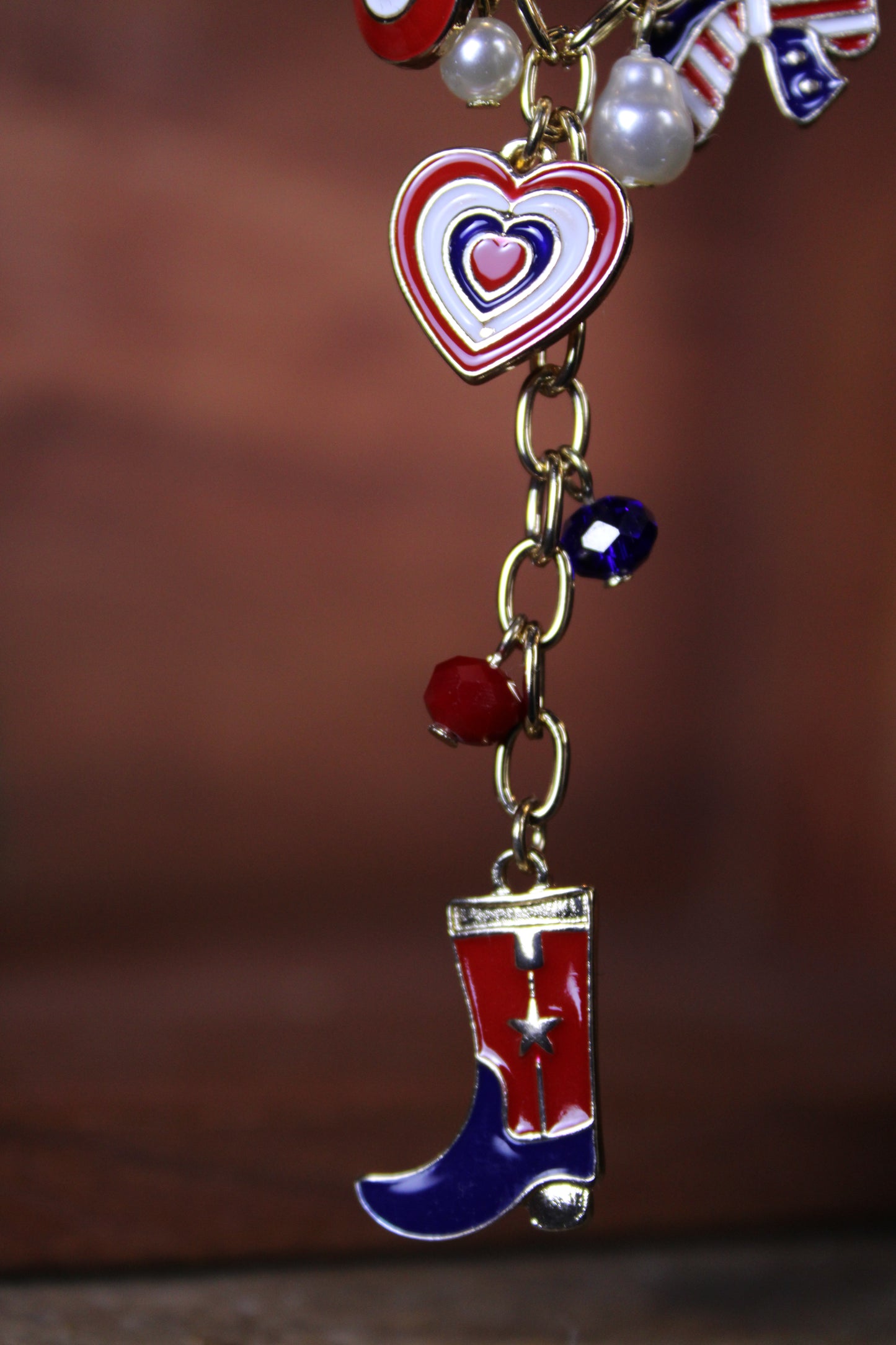 Boots, Bows, And Liberty Necklace