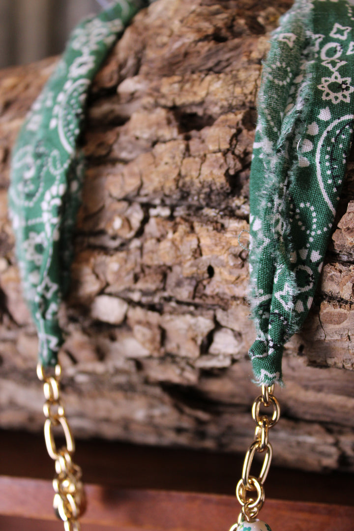 Emerald Isle Scarf Charm Necklace