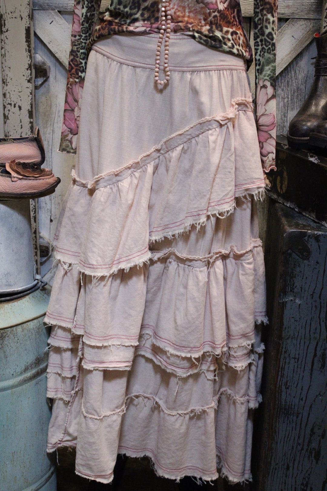 Rosy Ruffle Skirt