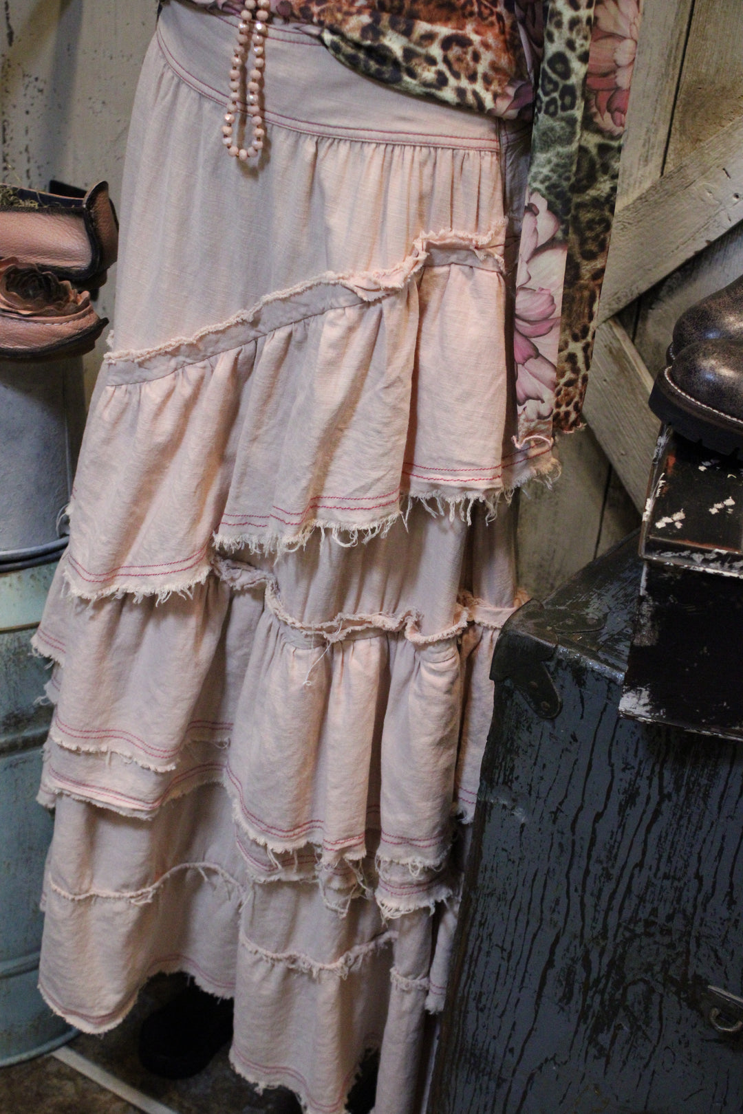 Rosy Ruffle Skirt