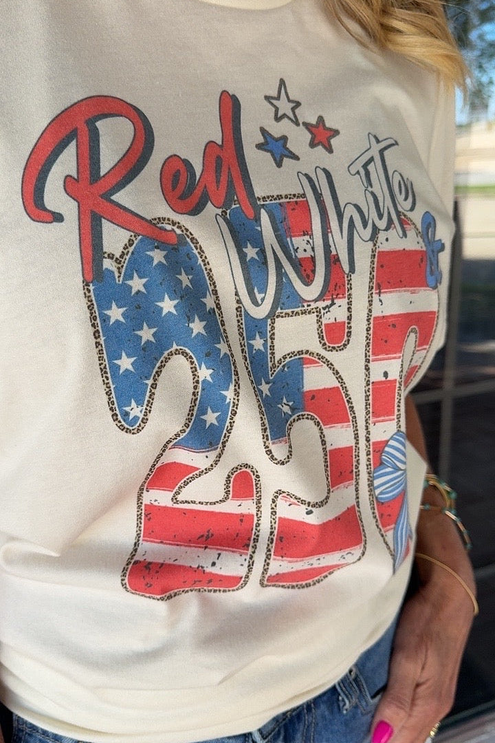 FGO Red White and 250 Tee